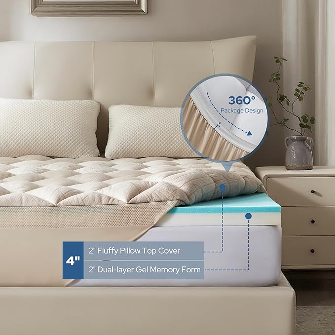 Bedlore 4-Inch King Mattress Topper - Image 5