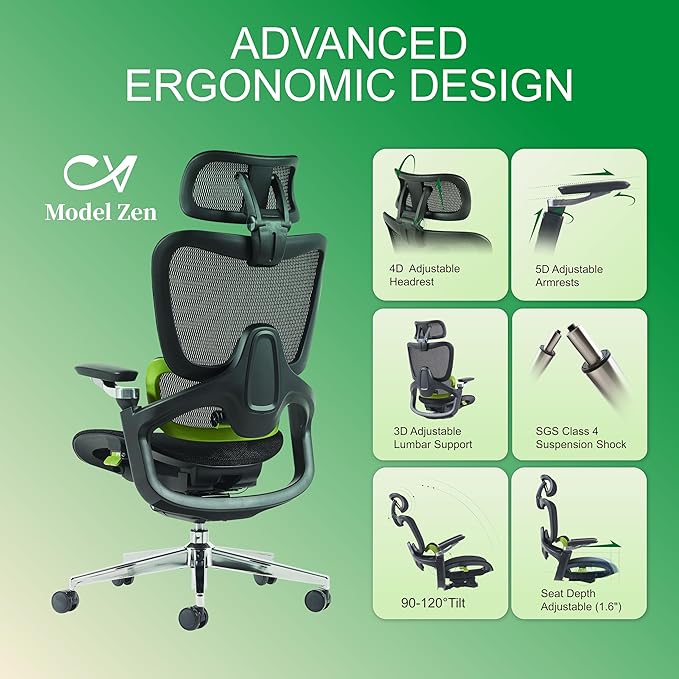 Ergonomic Office Chair, Mesh Home Office Desk Chair - Image 8