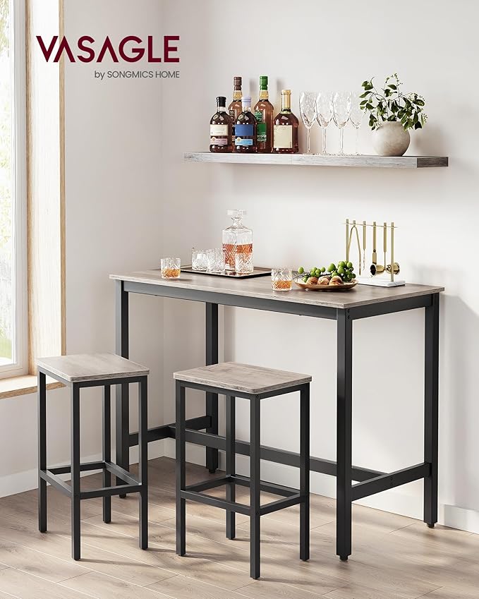VASAGLE Bar Table Set, Bar Table - Image 2
