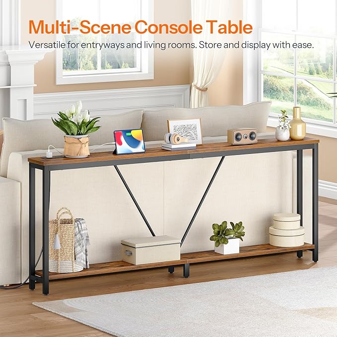 HOOBRO 78.7" Extra Long Sofa Console Table - Image 5
