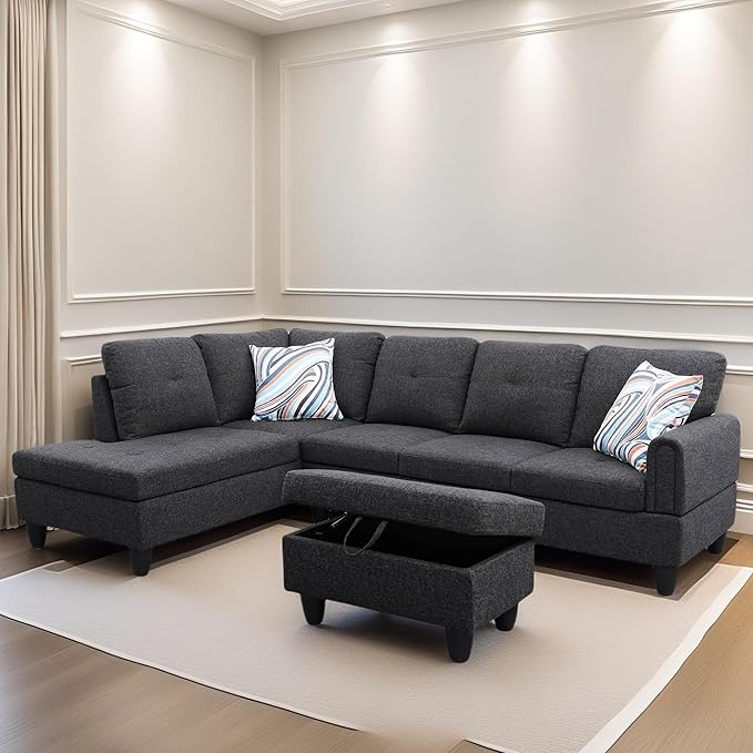 L Shaped Sectional Couches for Living Room, Modern Modular Sectional Sofa - Image 3