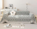 STACYPIK Green Jacquard Sofa Cover by STACYPIK
