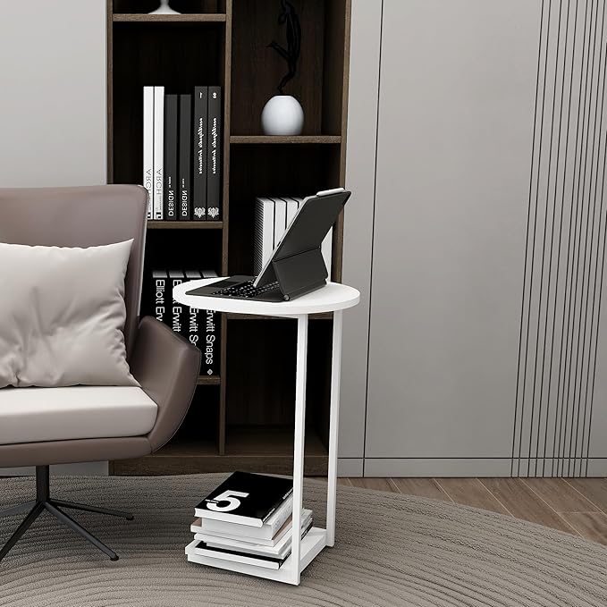 HDANI C Table End Table, Couch Table That Slide Under, Sofa Side Table in - Image 6
