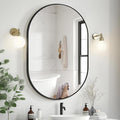 Bathroom Mirror for Wall, Metal Framed Vanity Mirror by Delma