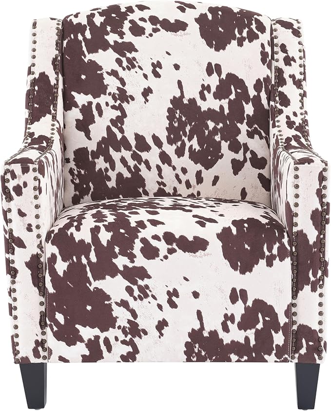 Ball & Cast Upholstered Arm Chair, Classic American Style Flower Design Fabric - Image 4