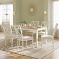 7-Piece Farmhouse Solid Wood Dining Table Set by LUXOAKAddMoreStyletoHome