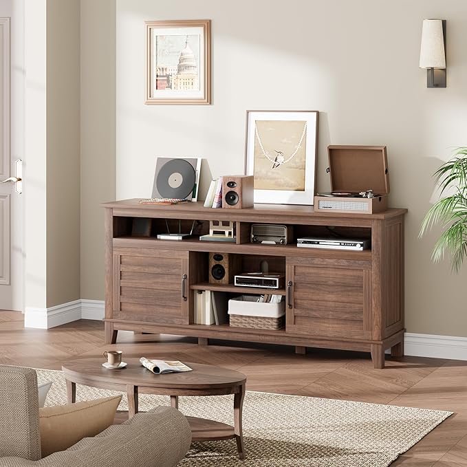 GarveeHome TV Stand for 63 in, Entertainment Center - Image 7