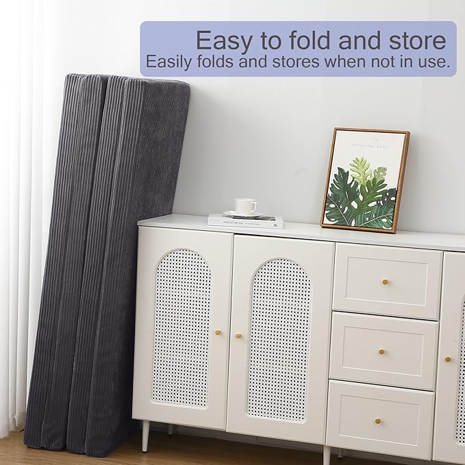 MeMoreCool Folding Foam Futon Mattress Full, Foldable Japanese Floor Mattress - Image 9