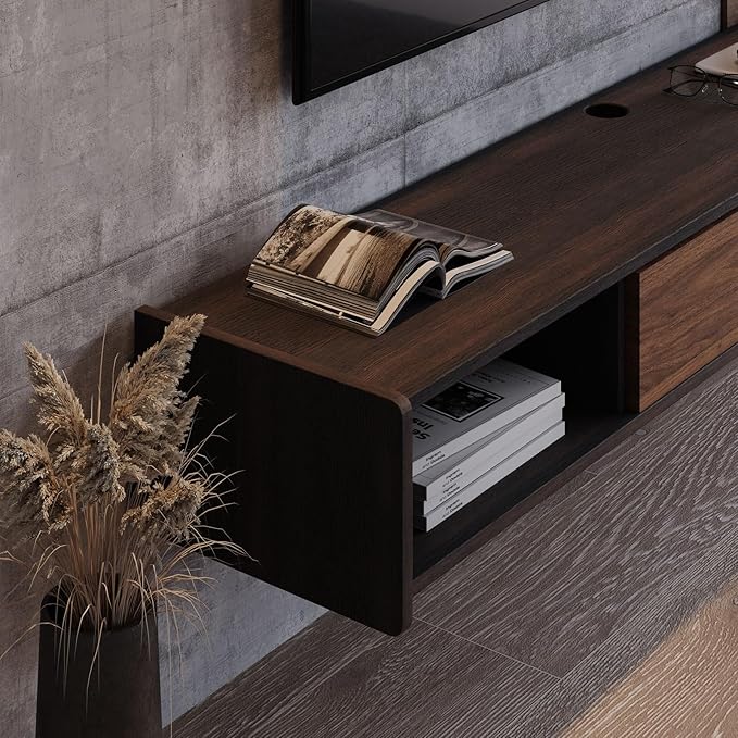 47'' Floating TV Stand, Wall Mounted TV Console, Floating TV Cabinet, Under TV - Image 7