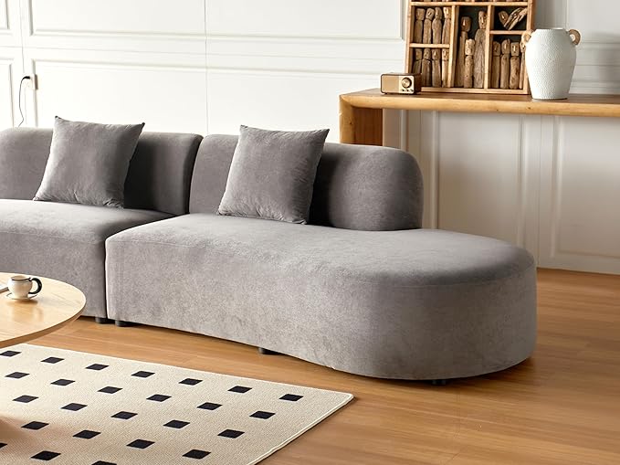 Container Furniture Direct 132" Curved Sofa - Image 13