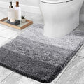 OLANLY Luxury Toilet Rugs U-Shaped 24x20, Extra Soft and Absorbent Microfiber by OLANLY