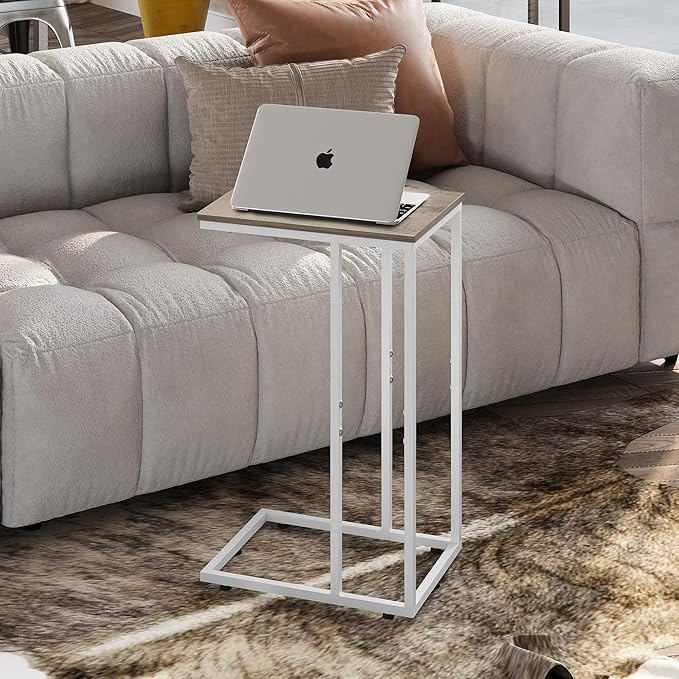 WLIVE Side Table, C Shaped End Table - Image 2