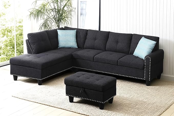 98 Inch L Shaped Sectional Sofa - Image 2