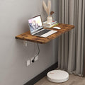 Pmnianhua 31'' Rustic Brown Wall Mounted Drop Leaf Table, Folding Table by Pmnianhua