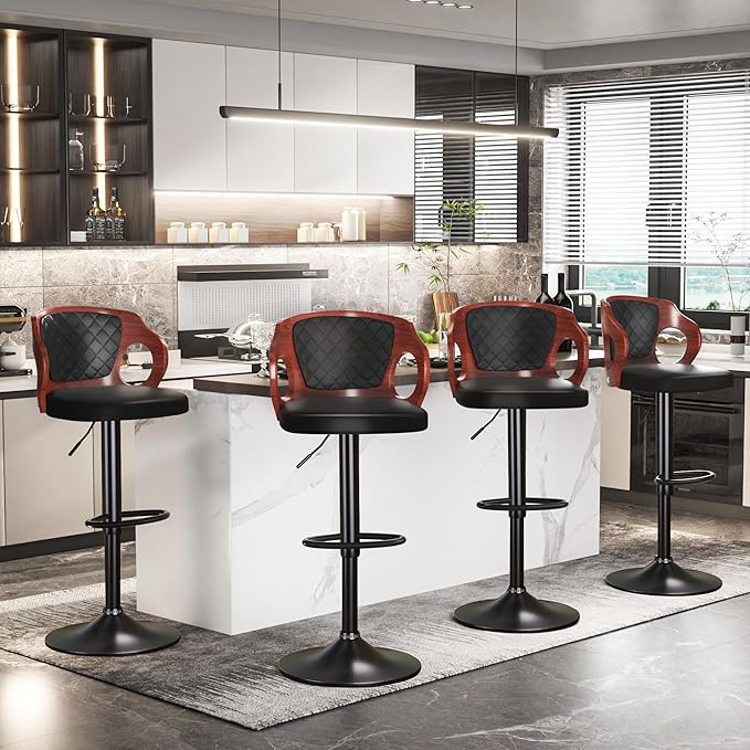 VECELO BarStools Set of 2, Counter Height Stools - Image 8