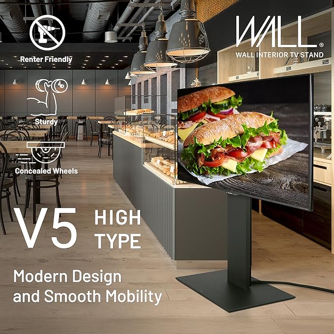 WALL V5 High Type | Minimalist Rolling TV Stand - Image 2