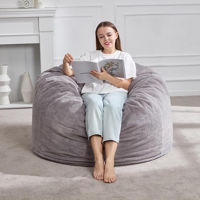 Hobestluk 3ft Bean Bag Chairs for Adults Large Beanbag Chair by YourHomeDeservesMore