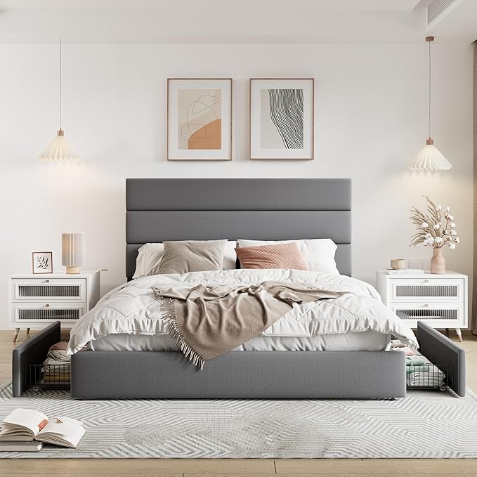 Allewie Modern Full Size Platform Bed Frame - Image 3