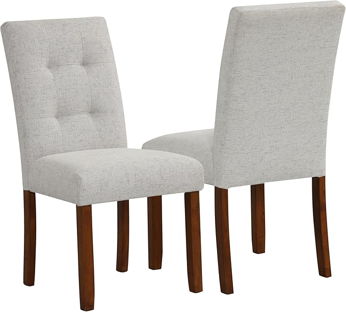 HomePop Button Tufted Fabric Dining Chairs by HomePop