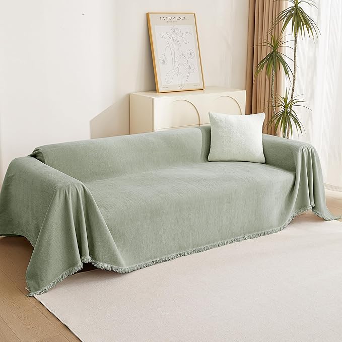 MYSKY HOME Sectional Couch Cover Blanket Living Room Furniture Protector - Image 8
