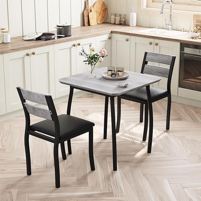 Small Dining Table Set for 2, 3-Piece Kitchen Table Set - Image 7