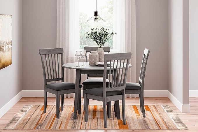 Signature Design by Ashley Shullden Casual Round Dining Small Drop Leaf Table - Image 10