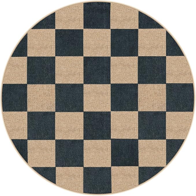 Lahome Checkered Easy Jute Rugs - Image 6