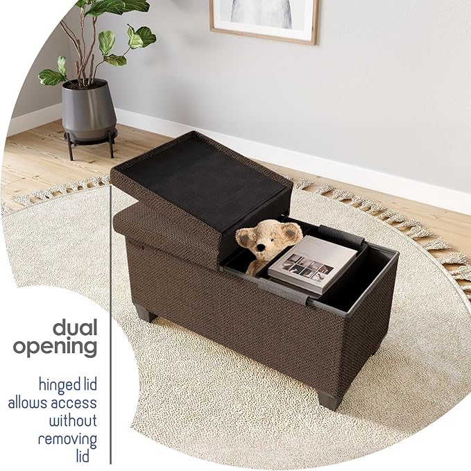 STORAGEBUD Storage Ottoman Bench - Image 8