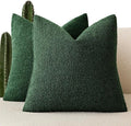 Foindtower Pack of 2 Textured Boucle Throw Pillow Covers Neutral Accent Solid by Foindtower