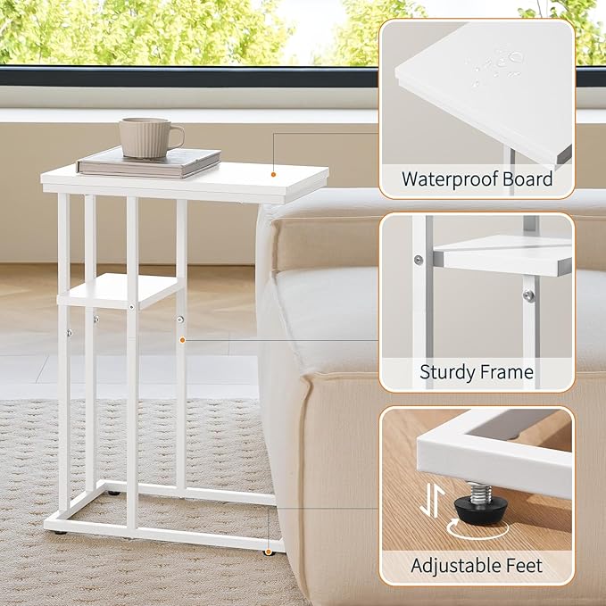 Yoobure C Shaped End Table, Side Table - Image 7