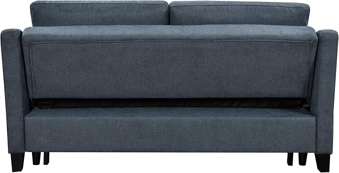 ERYE Modern 3-in-1 Sofa Loveseat Convertible Sleeper Sofabed, Queen Size - Image 4