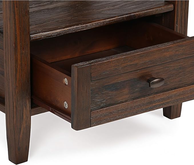 SIMPLIHOME Warm Shaker SOLID WOOD 20 inch Wide Rectangle Transitional End Table - Image 8