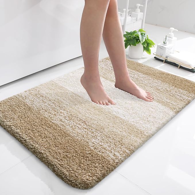 OLANLY Bathroom Rugs Mat 36x24, Extra Soft Absorbent Microfiber Bath Rugs by OLANLY