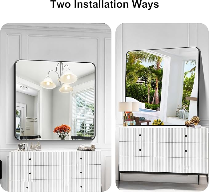 KOCUUY 42"x42" Large Square Vanity Mirror, Modern Design of Upgraded - Image 8