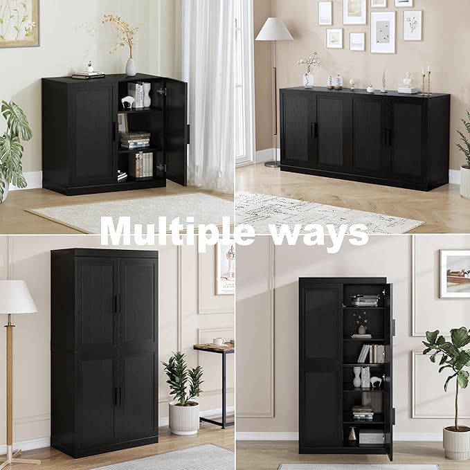 Buffet Cabinet, 2-Doors Sideboard Cabinet - Image 10