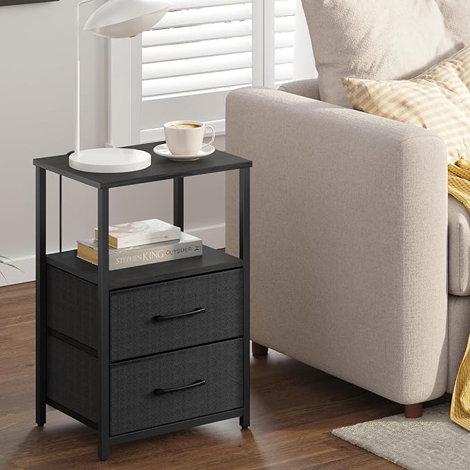 TUTOTAK End Table, Night Stand, Side Table, Nightstand - Image 2