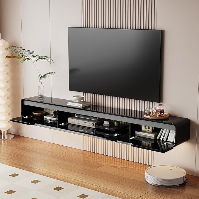 High Gloss Floating TV Stand - Image 3