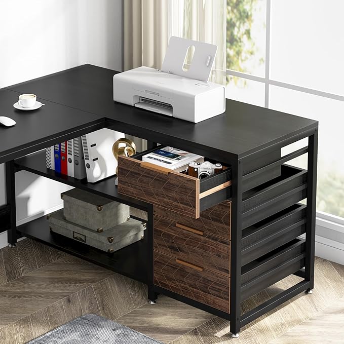 LITTLE TREE 59-Inch L Shaped Desk - Image 7
