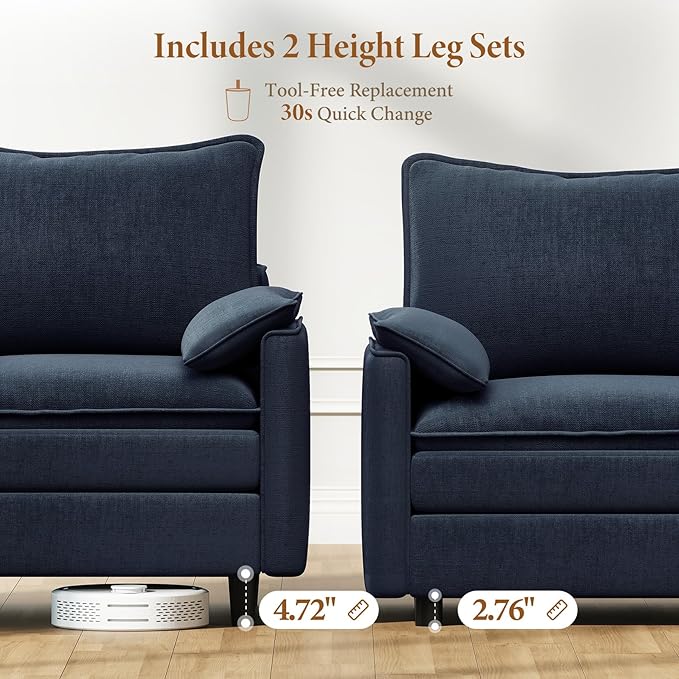 Vesgantti Large Modular Sectional Sofa, Big Comfy Cloud Couch - Image 3