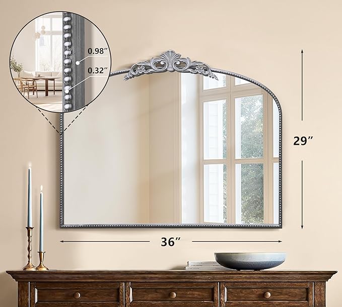Micasso Vintage Ornate Baroque Mirror, Living Room, and Bedroom - Image 4