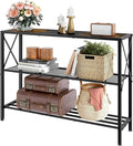 Hoctieon Industrial Console Table, 3 Tier Entryway Table, Hallway Table by Hoctieon