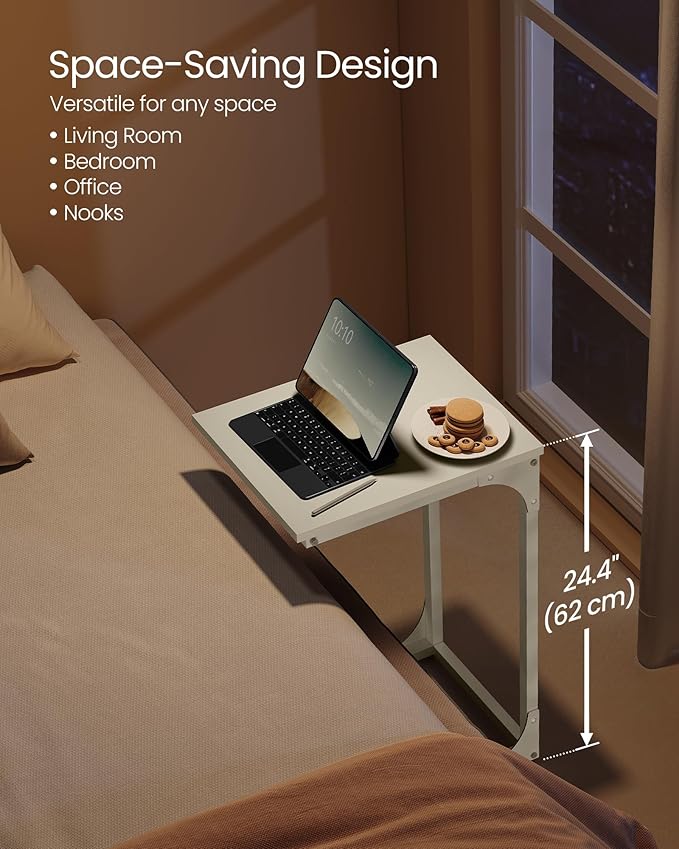 VASAGLE C-Shaped End Table, Small Side Table - Image 4