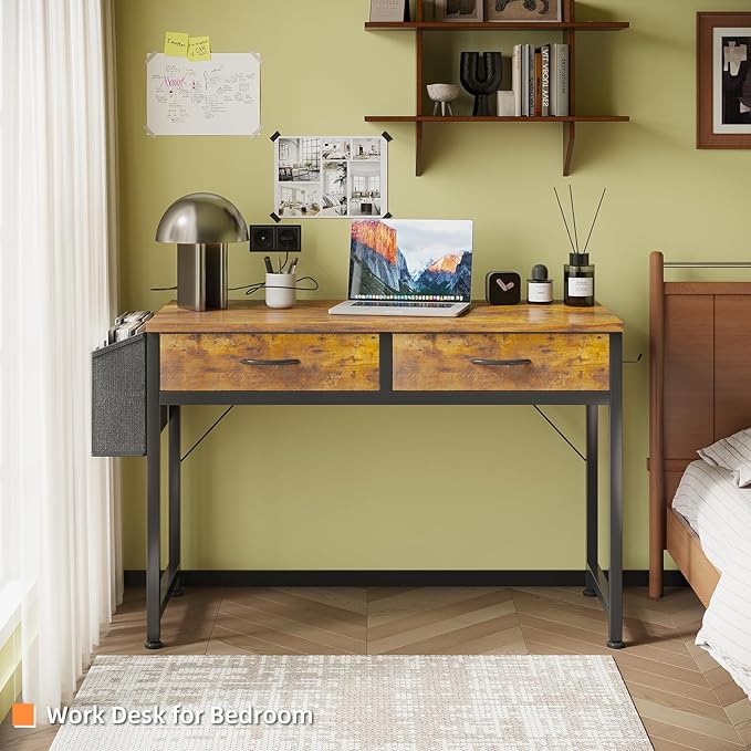 Small Desk with Fabric Drawers- - Image 6