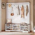 YITAHOME Hall Tree with Bench and Shoe Storage, Mudroom Storage Modern Shoe by YITAHOME