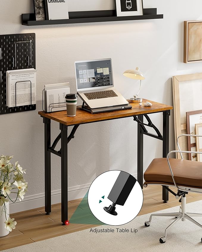Frylr Small Folding Computer Desk – Portable 35.8 Inch Foldable Laptop Table - Image 6