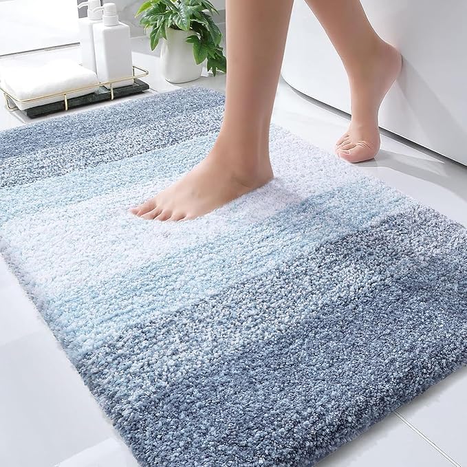 OLANLY Bathroom Rug Mat 30x20, Extra Soft and Absorbent Microfiber Bath Rugs by OLANLY