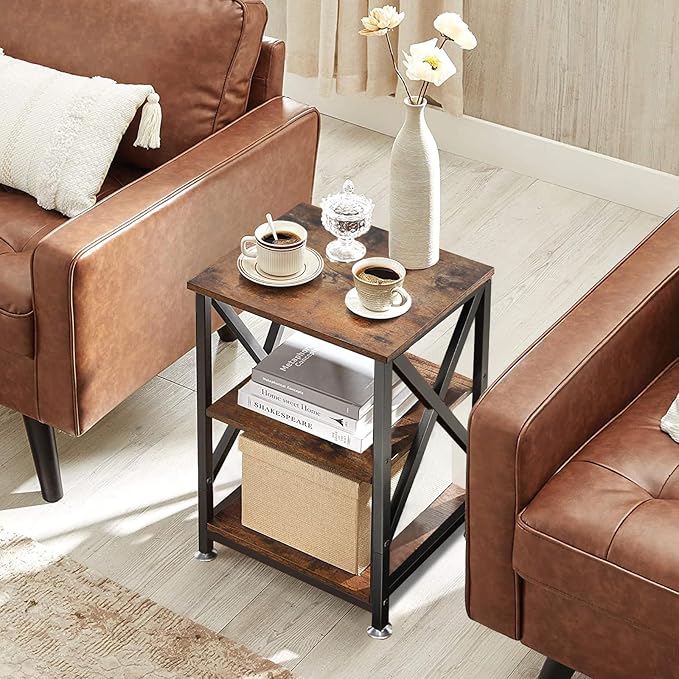 End Tables Living Room Set of 2 Farmhouse, Side Table - Image 7
