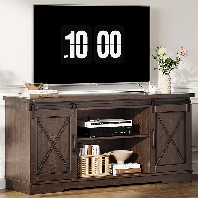 CABIHOME Farmhouse TV Stand and Entertainment Center by CABIHOME