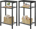Hoctieon 2-Set 3 Tier End Table, Telephone Table Set of 2, Tall Side Table by Hoctieon
