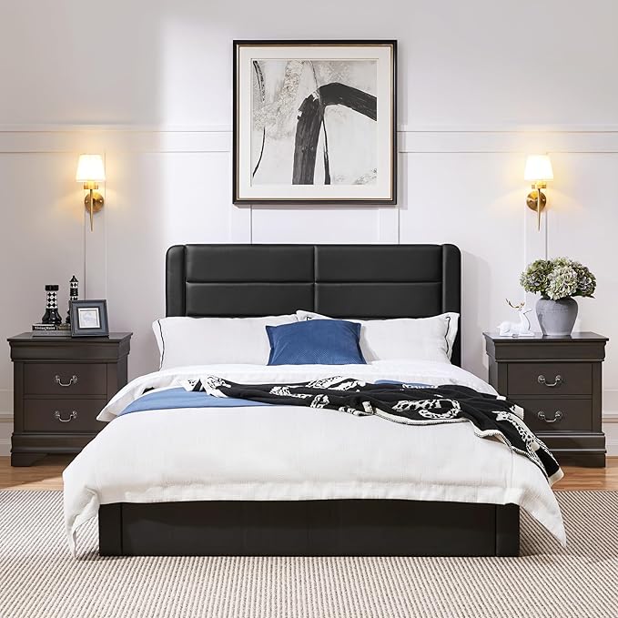 Yaheetech Fully-Assembled Nightstands Set of 2, 2-Drawer Nightstands Large - Image 2